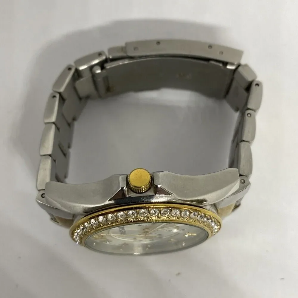 Fossil Riley ES3204 Women's Gold Stainless Steel Analog Dial Quartz Watch OP801